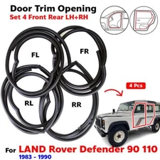 Door Trim Opening Seal Fits Land Rover Defender 90/110 1983-16 Weatherstrip 4PCS
