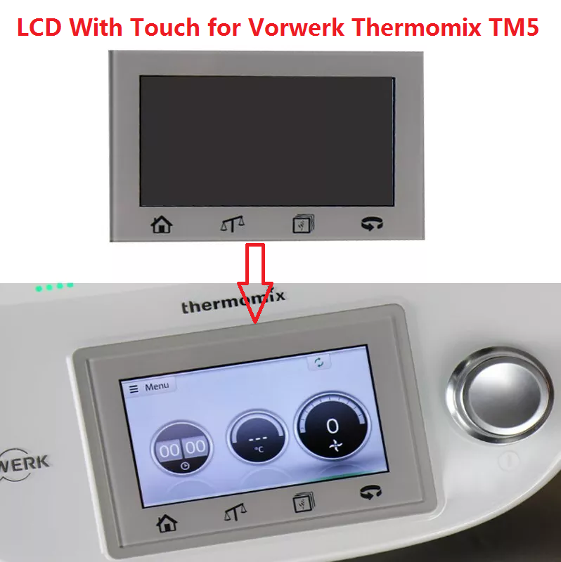 Original Vorwerk Thermomix TM5 TM 5 Touchscreen Panel LCD Display Screen New