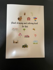Blank Drawing and Coloring Book for Kids