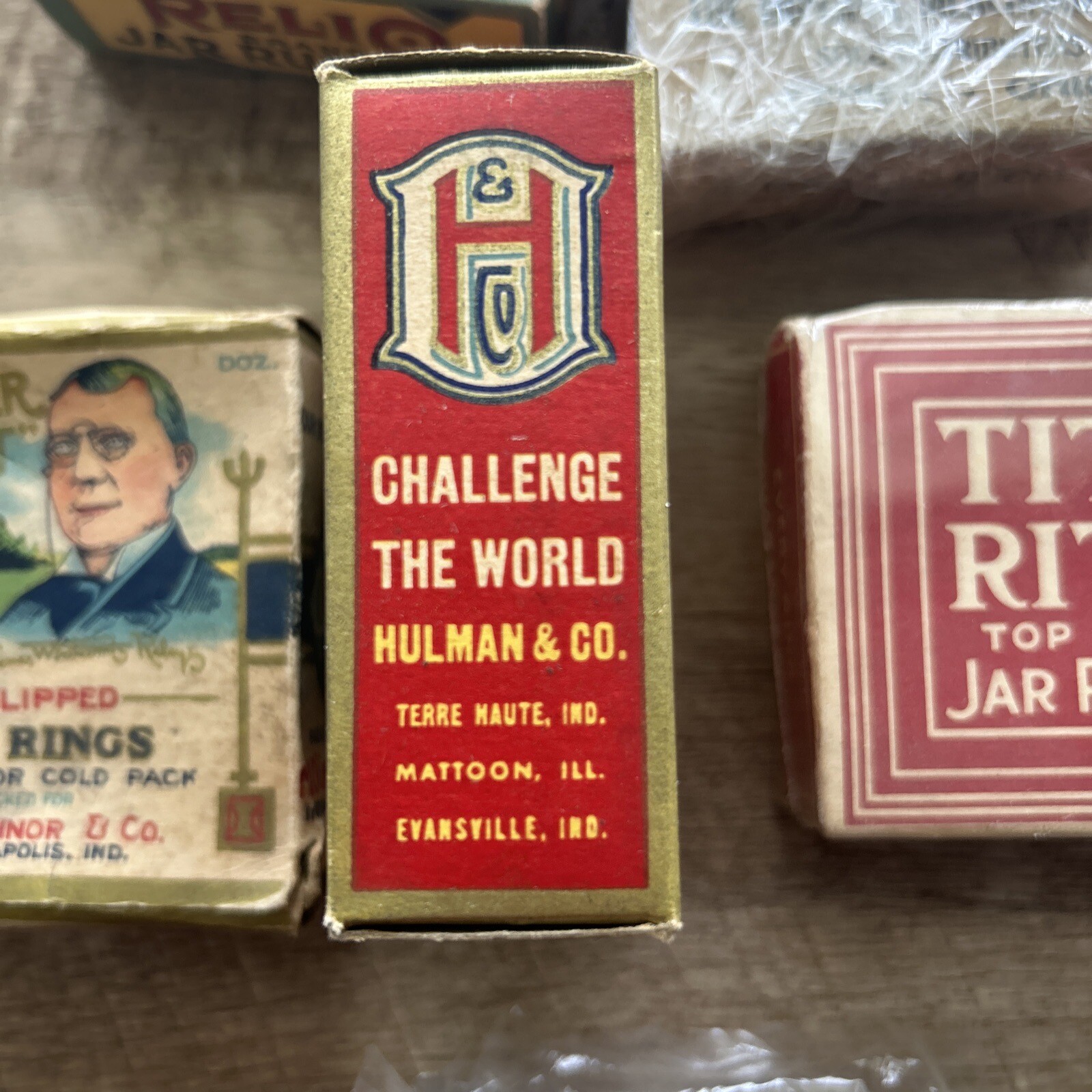 (16) Mason Jar Boxes Of Rings / Rubbers Hoosier, Bull Dog, Ball Brothers, Relio eBay