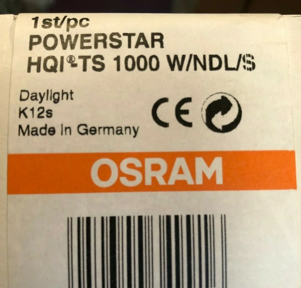 OSRAM POWERSTAR HQI-TS 1000W/NDL/S  Halogen - Metalldampflampe K12s - Bild 1 von 1