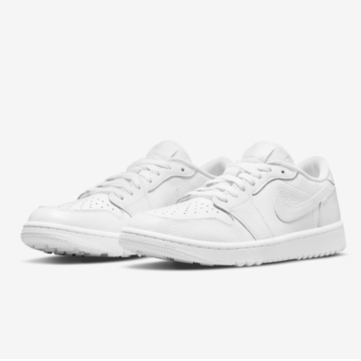Nike Air Jordan 1 Low Men's Golf Shoes (DD9315-101) 'Triple White