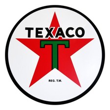 Pair of Texaco Star 3 Vinyl Decals (DC120C)
