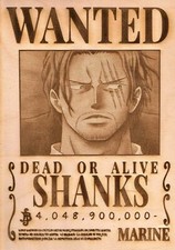 One Piece - Shanks Wanted Poster