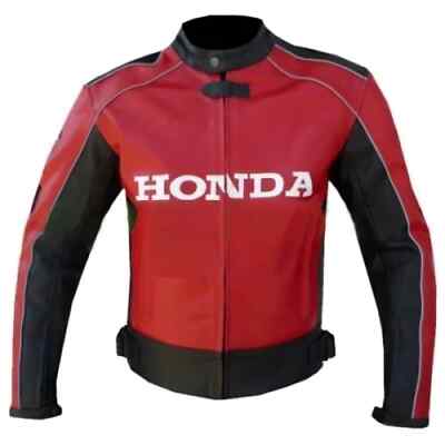 Honda Racing Motorbike Leather Jacket New Honda CBR Motorcycle Biker Jacket
