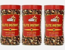 Elite Instant Coffee 3 PACK - 100 Pure Coffee - 7 Ounce , kosher for passover