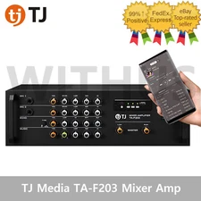 TJ Media TA-F203 Kraoke Machine 2ch Powered Mixer Amplifier For Karaoke Machine=