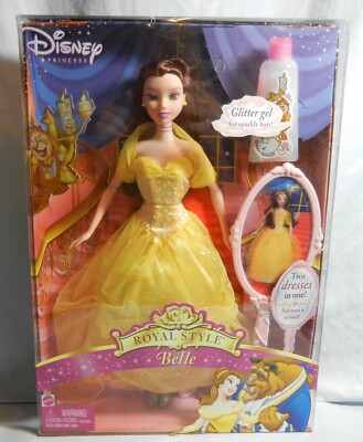 Disney Princess Royal Style Belle 2005 Two Dresses In One | eBay