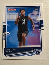 2020 Donruss Kristian Fulton Titans RC 259