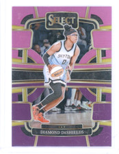 2024 Panini Select WNBA - Diamond Deshields #100 Pink & Purple Prizm 04/99 Sky