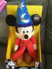 DISNEY MICKEY MOUSE PLUSH SPECIAL EDITION 90 YEARS SORCERER'S APPRENTICE - READ