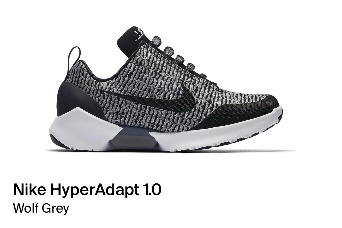 Nike HyperAdapt 1.0 Tinker Wolf Grey Shoes (US Mens Size 11) | eBay