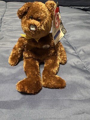 Ty Beanie Baby Brazil Bear FIFA World Cup 2002 Korea BRAZIL.