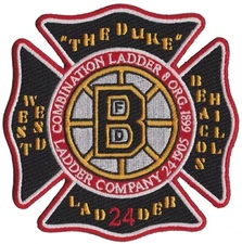 Boston Ladder 24 Bruins The Duke Fire / Est. 1905 Patch NEW