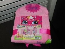 SHOPKINS PINK HOODED BATH TOWEL - 22"X51" - 100 COTTON