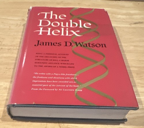 The Double Helix by James D. Watson (1968) 6th Printing Hardcover Book - Picture 2 of 8