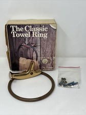 Golf Putter Bath Towel Ring Bathroom Golf Fathers Day Brass Vtg Otey Crisman