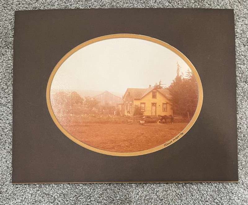 Takao Wakida Original Photograph California Countryside, Signed and Matted