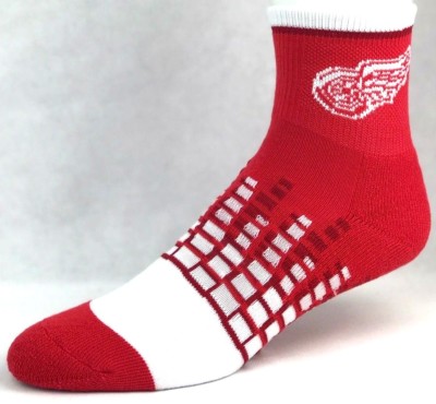 Detroit Red Wings M1500R Red & White Digi Squares Quarter Socks