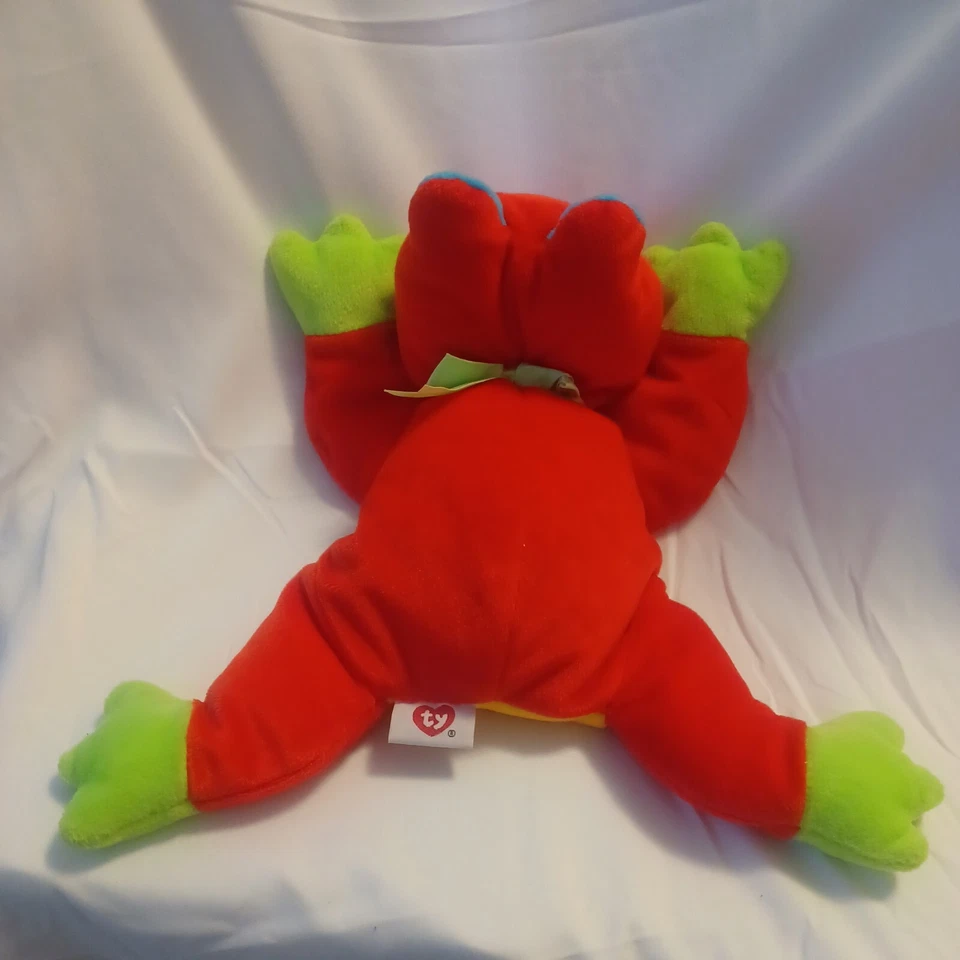 Vintage Ty Frog The Pillow Pals Collection Ribbit 1998 Foto 2 de 4