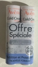 Avène Cold Cream Stick Levres - Lip Balm with Cold Cream 2X 4g New Exp 11/2026
