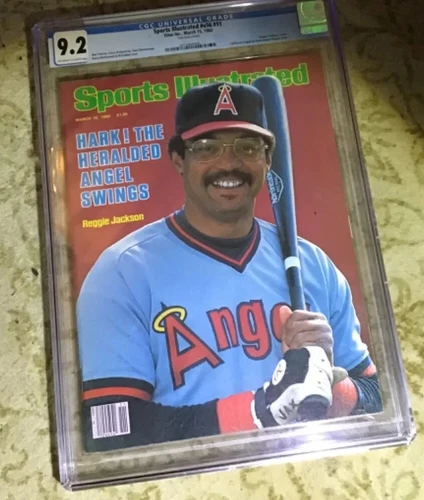 sports illustrated 1982 Reggie Jackson CGC 9.2  1st of 3 graded