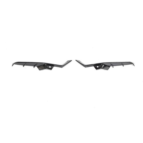 For Chevrolet Corvette C8 Z06 Real Carbon Front Front Bumper Splitter Vent Fins - Picture 9 of 15