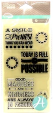 Today Is Full Of Possible Smile Manners Heart Clear Stamp Hampton Art Jillibean