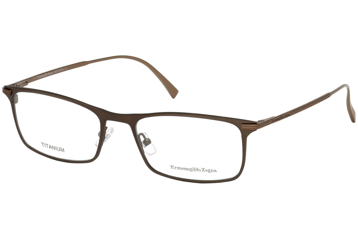 Титановые очки Ermenegildo Zegna EZ 5110 EZ5110 050 матово-коричневого цвета 55-19-145 33490₽