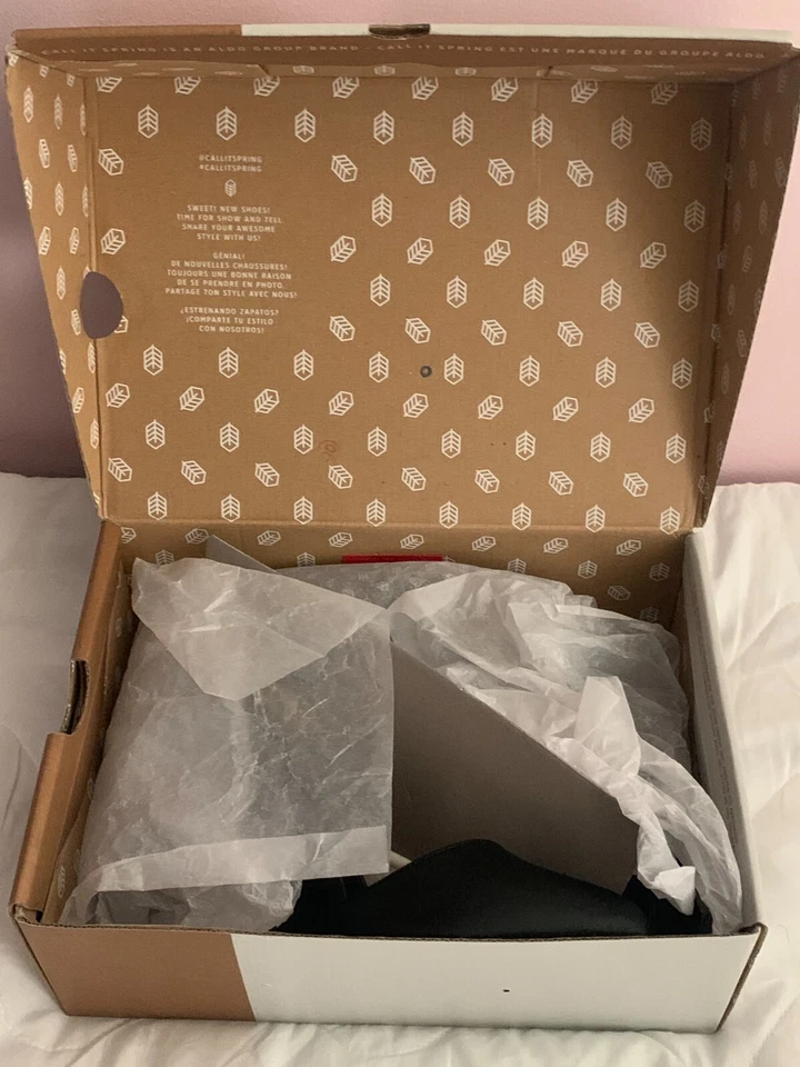 CALL IT SPRING By Debenhams Women Black Wedged Close Toe Shoes UK Size 8 New Box - Image 2 of 4