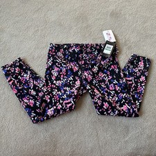 NWT Girls' Under Armour Size Youth Large YLG Fitted Printed Crop Leggings
