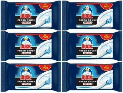 WC Ente Nachfüllpack 12 pro Packung Reinigungsbürste Fresh Pads Nachfüller Toilettenreiniger