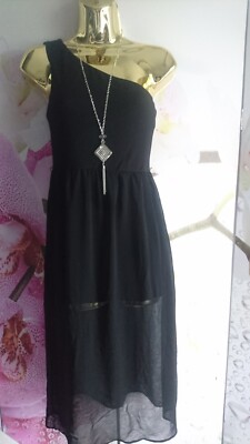 SCHÖNES ASOS SOMMER URLAUB PARTY DAMEN DAMEN SCHULTERFREI 3/4 KLEID GRÖSSE 10 M 38