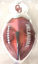 Topperscot NCAA Oklahoma Sooners Football Bell Ornament
