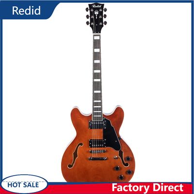 Redid Semi-Hollow Body Electric Guitar  335 Jazz  with F-Hole 4