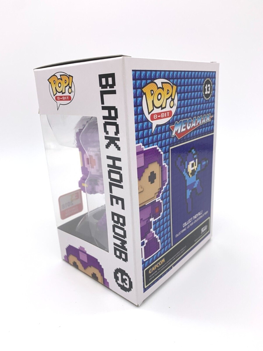 Funko Pop Mega Man 8-Bit Black Hole Bomb Purple #13 E3 2018 LE