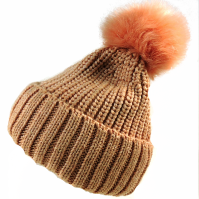 NORLA⚜Women\'s Winter HAT with Fur Pompon NORA CRYSTAL BEANIE WITH POMPON main image 2