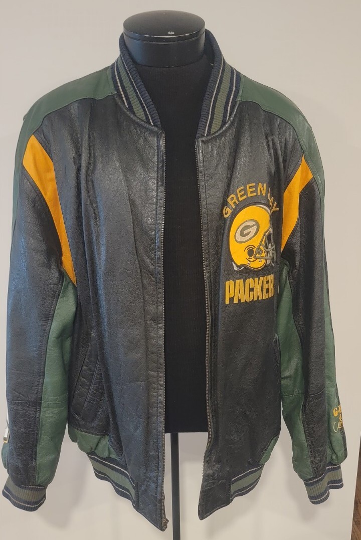 Carl Banks Green Bay Packers レザージャケット Carl Banks Green Bay Packers G-III Quarterback Club Leather