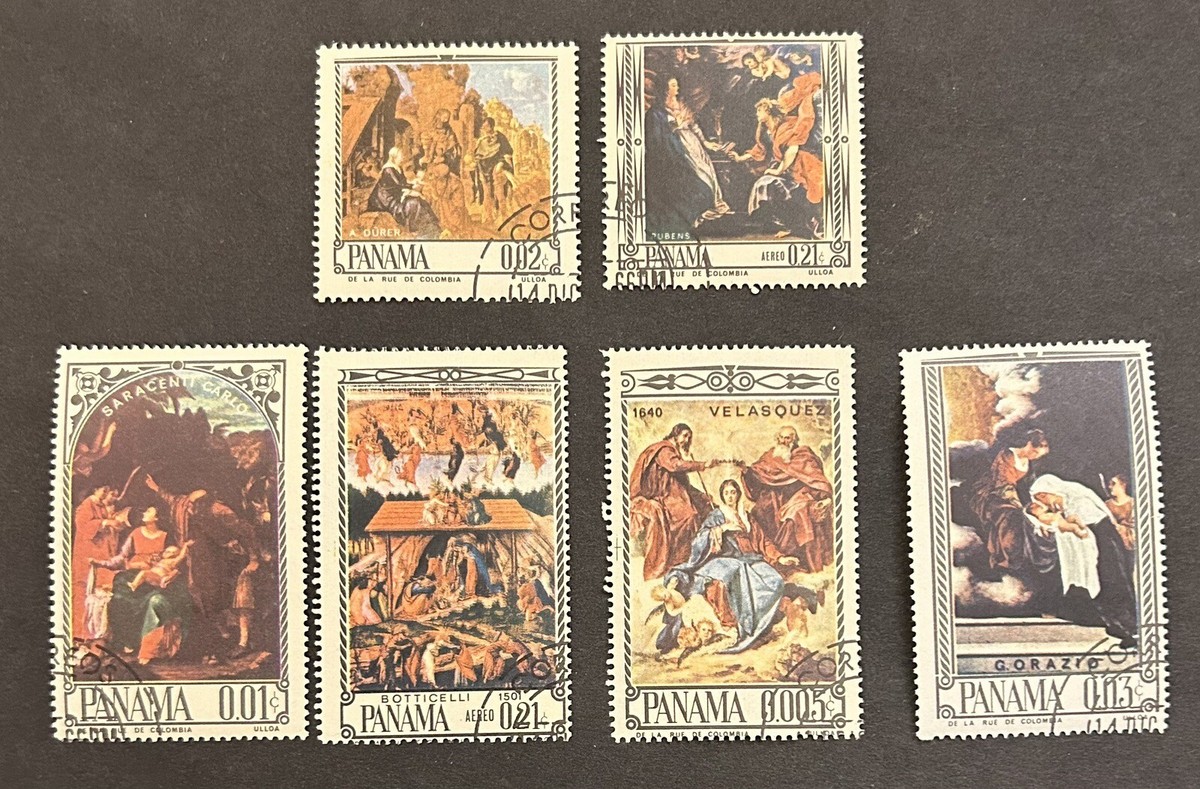 パナマ　絵画　芸術 Panamá: Complete set of 6 Paintings. Lot # 10-01271 | eBay