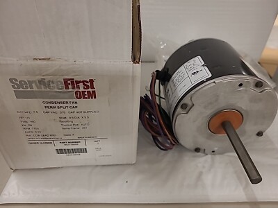 Service First OEM Condenser Fan Perm Split Cap HP: 1/3 MOT18668