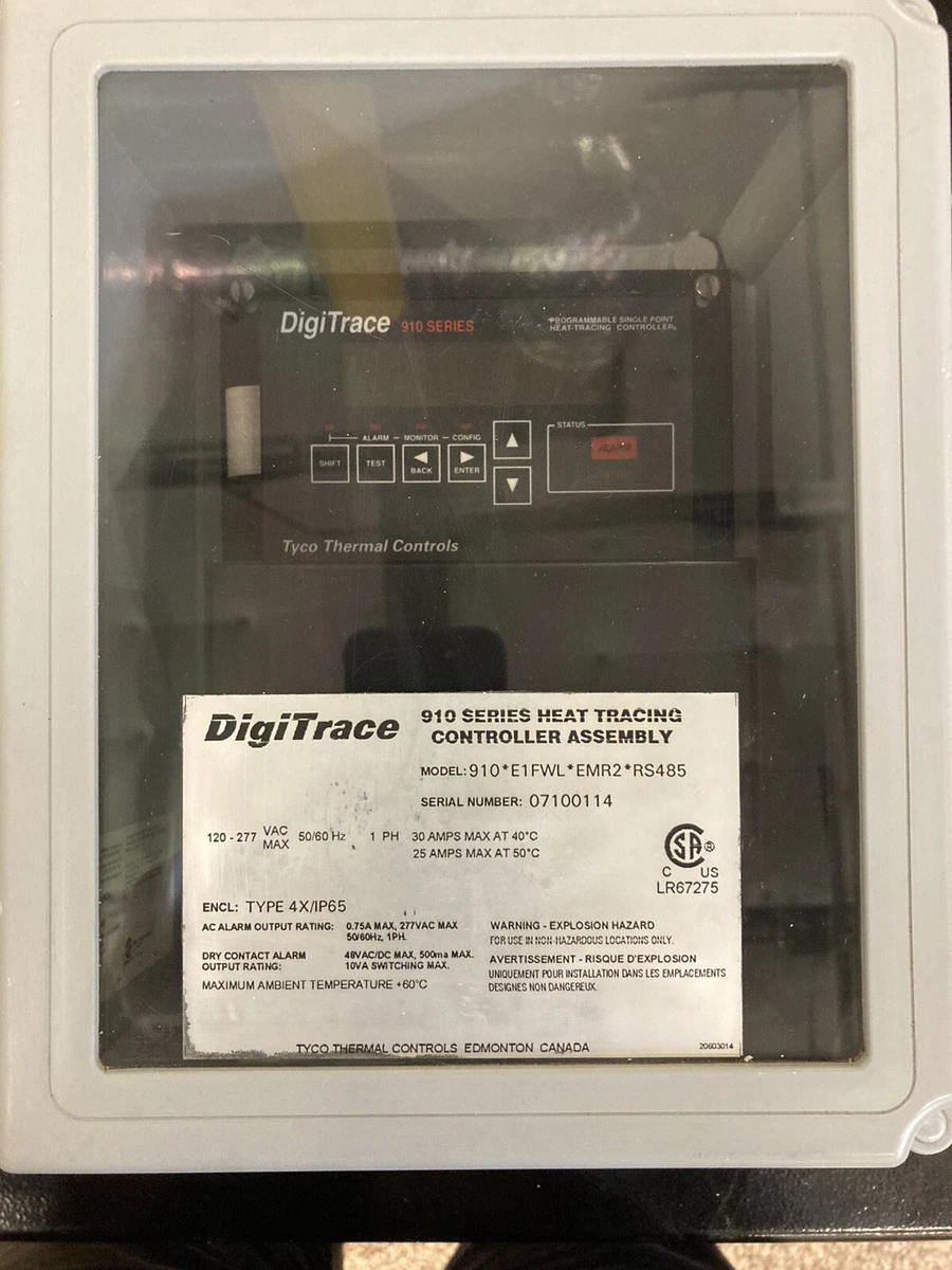 DigiTrace 910 Single-point Heat-Tracing Control System 910*E1FWL*EMR2*RS485  | eBay