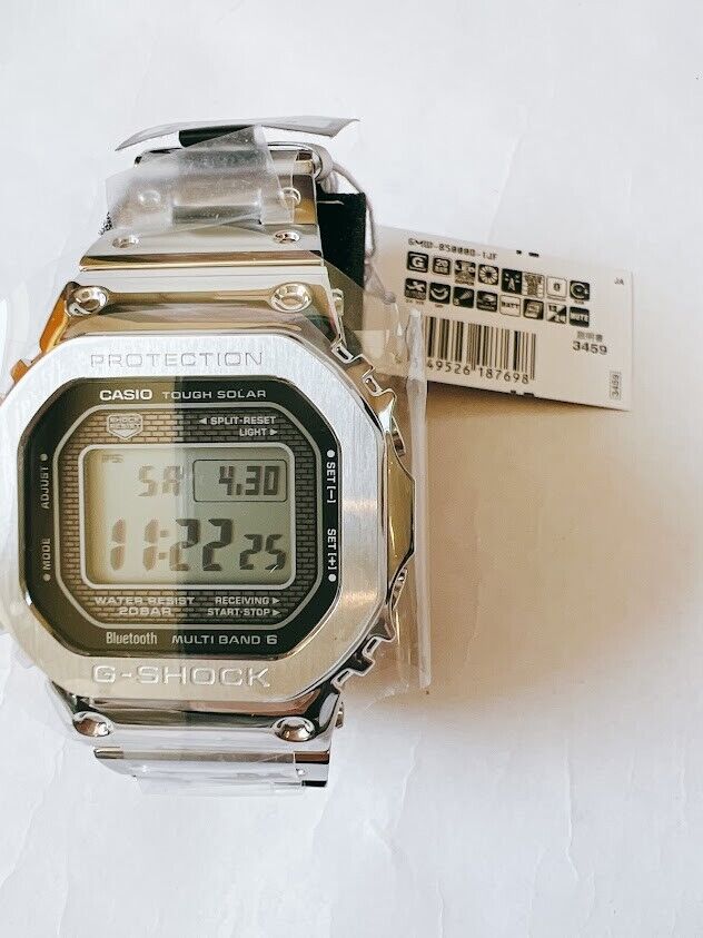 Casio GMW BDJF G Shock Bluetooth Men's Watch Silver