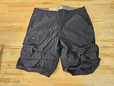 34W x 10.5" Inseam - BLACK - Weatherproof Vintage Lightweight Cargo Shorts