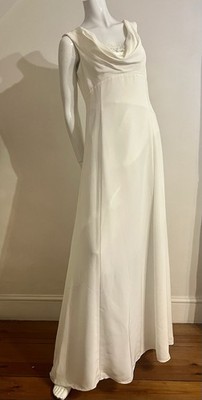 Monsoon bridal gown Ivory Long Dress Wedding UK 12