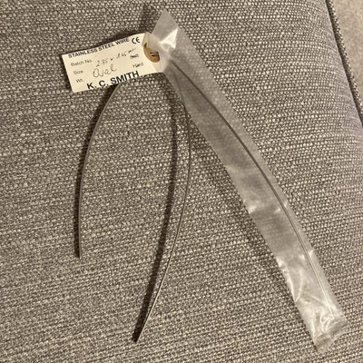 Edelstahl Oval Draht Durchmesser 2,85mm x 1,45mm ca. 50cm GESAMTLÄNGE 