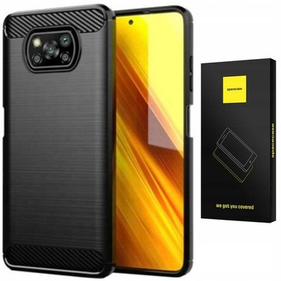 Spacecase Carbon Case Für Poco X3 Nfc Pro Tpu Rigid