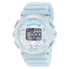 Sunflame J-axis Sanrio Cinnamoroll Digital Watch Backlight And Alarm Japan