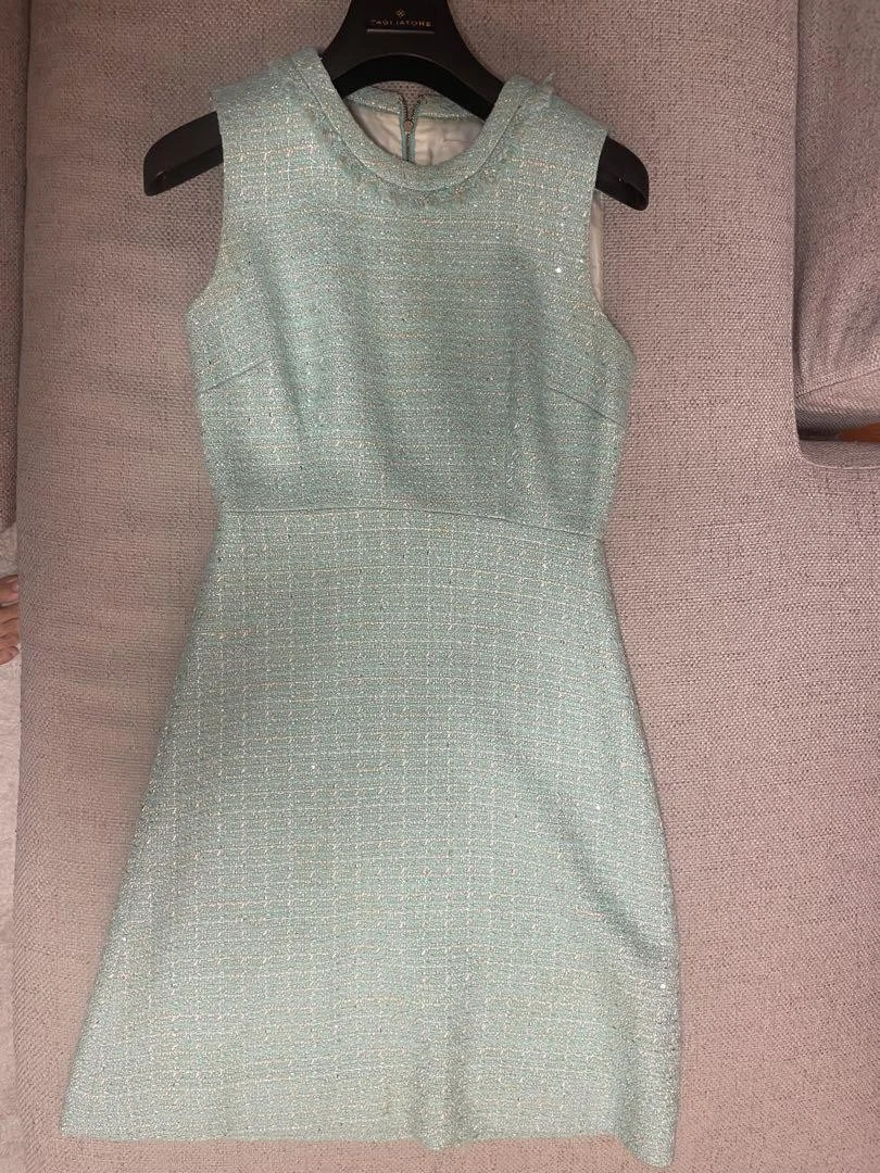 Abito Kate Spade in tweed verde come nuovo