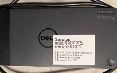 Dell Dock WD19S K20A001 USB-C Dock MANY Ports with genuine Dell Power Adapter