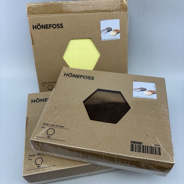 Espejos hexagonales de latón cromado 601.820.59 Julia Treutiger IKEA Honefoss 10 piezas